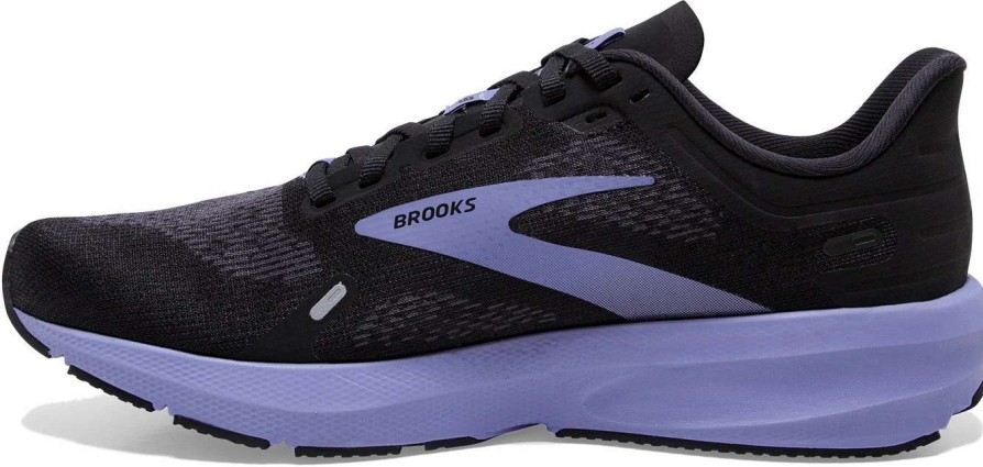 Footwear * | Brooks Women'S Launch 9 (060 Black/Ebony/Purple)