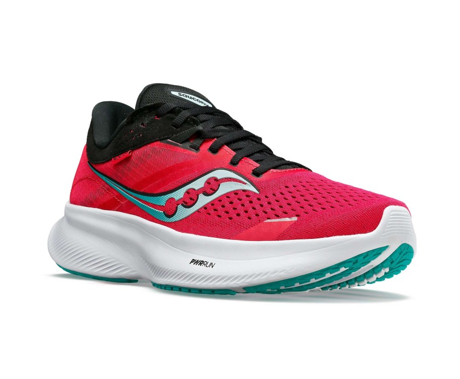 Footwear * | Saucony Women'S Ride 16 (16 Rose/Black)