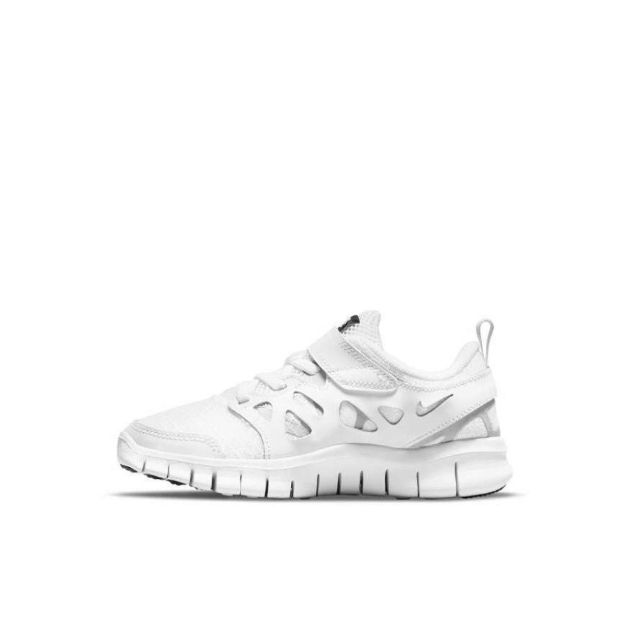 Footwear * | Nike Little Kids Free Run 2 (100 White/Black/Wolf Grey)