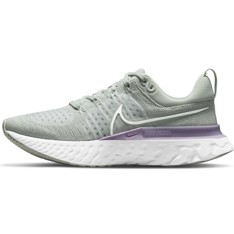 Footwear * | Nike Women'S React Infinity Run Flyknit 2 (005 Light Silver/White-Infinite Lilac)