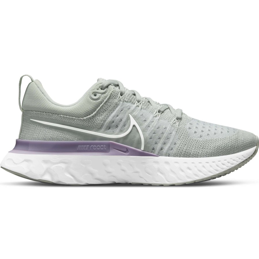 Footwear * | Nike Women'S React Infinity Run Flyknit 2 (005 Light Silver/White-Infinite Lilac)