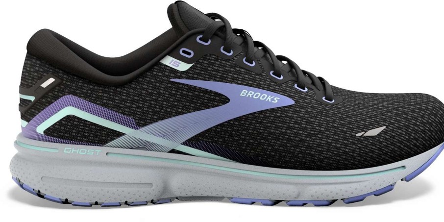 Footwear * | Brooks Women'S Ghost 15 (011 Black/Jacaranda/Salt)