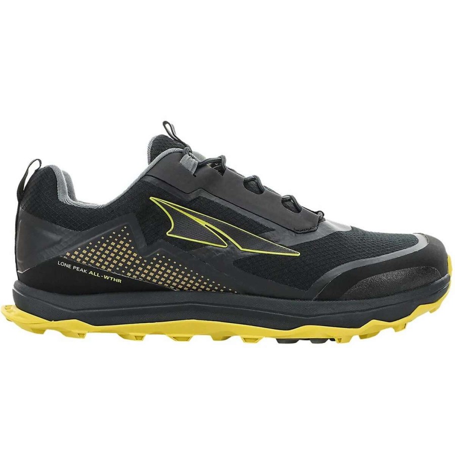 Footwear * | Altra Men'S Lone Peak All-Wthr Low (070 Black/Yellow)