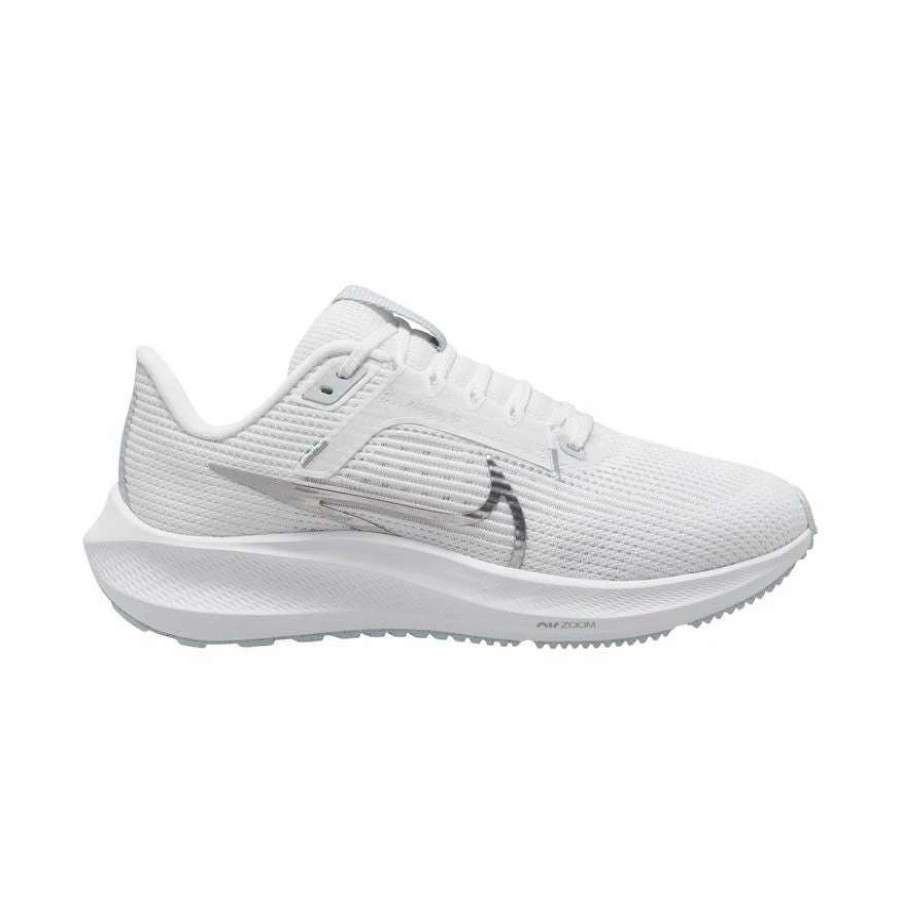 Footwear * | Nike Women'S Air Zoom Pegasus 40 (101 White/Metallic Silver/Pure Platinum)