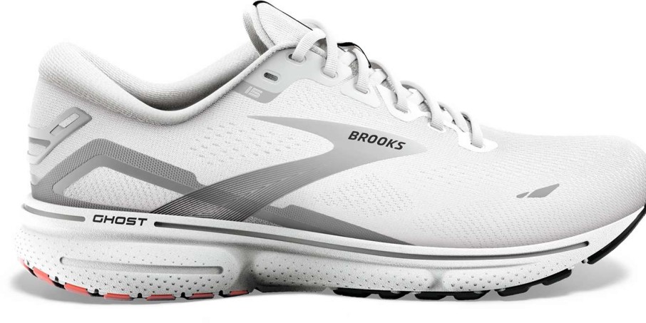 Footwear * | Brooks Men'S Ghost 15 (184 White/Black/Flame)