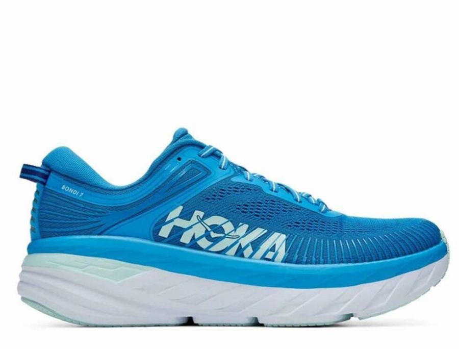 Footwear * | Hoka Men'S Bondi 7 (Ibbg Ibiza Blue/Blue Glass)