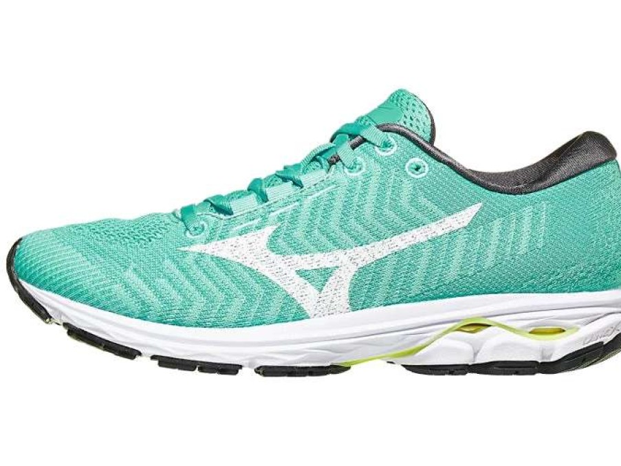 Footwear * | Mizuno Women'S Rider Waveknit 3 (Bt00 Blue Turquoise/White)