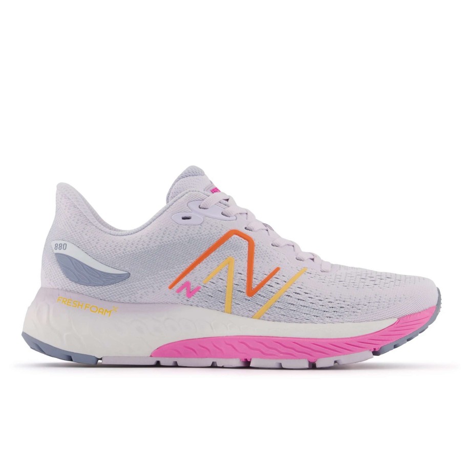 Footwear * | New Balance Women'S Fresh Foam X 880 V12 Wide (G Libra/Vibrant Pink/Vibrant Orange/Vibrant Apricot)