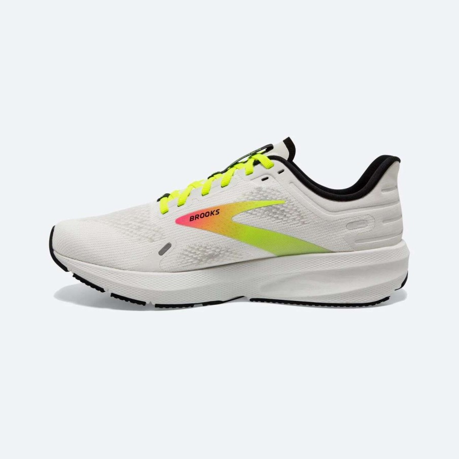 Footwear * | Brooks Women'S Launch 9 (148 White/Pink/Nightlife)