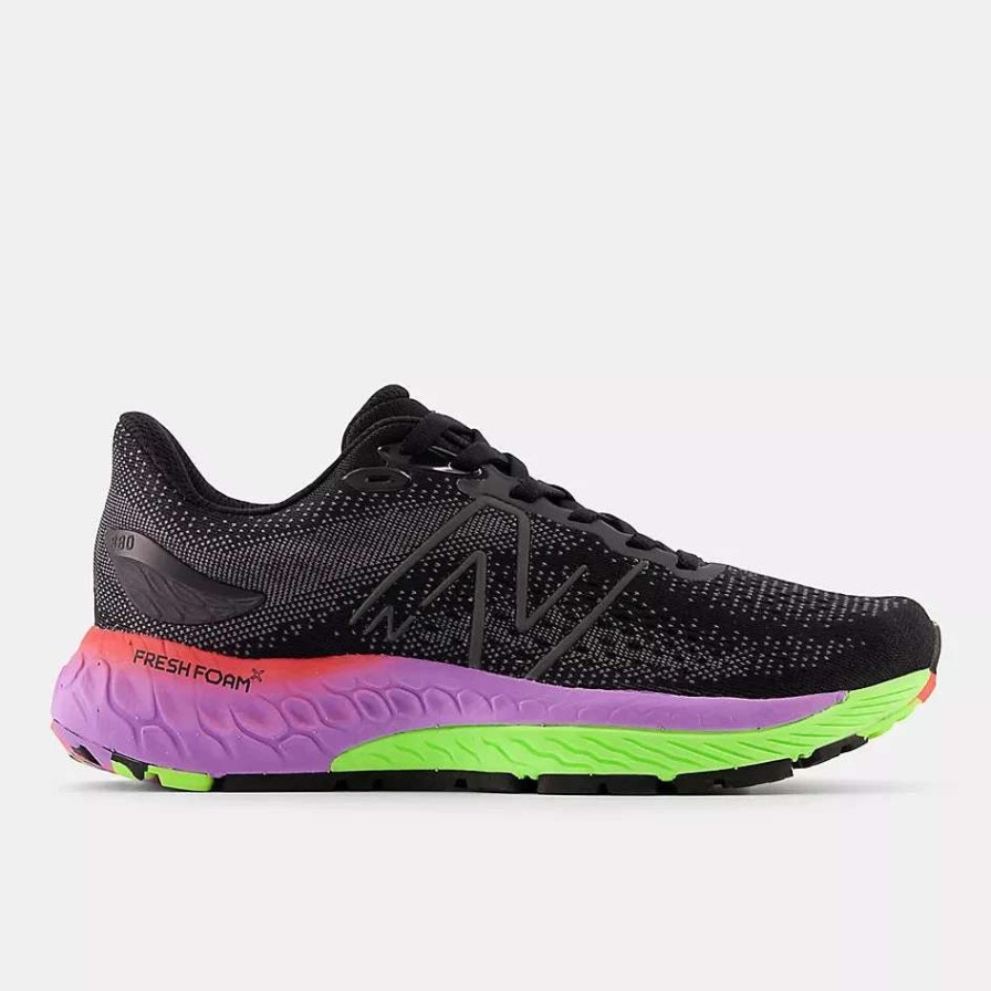 Footwear * | New Balance Women'S Fresh Foam X 880 V12 (T Black/Pixel Green/Electric Purple)