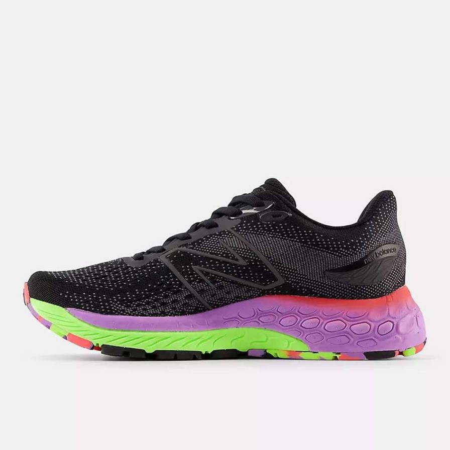 Footwear * | New Balance Women'S Fresh Foam X 880 V12 (T Black/Pixel Green/Electric Purple)