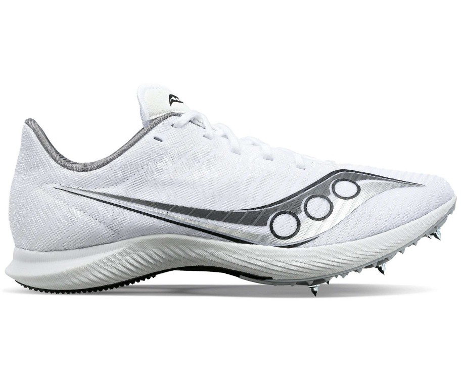 Footwear * | Saucony Women'S Velocity Mp (01 White/Silver)