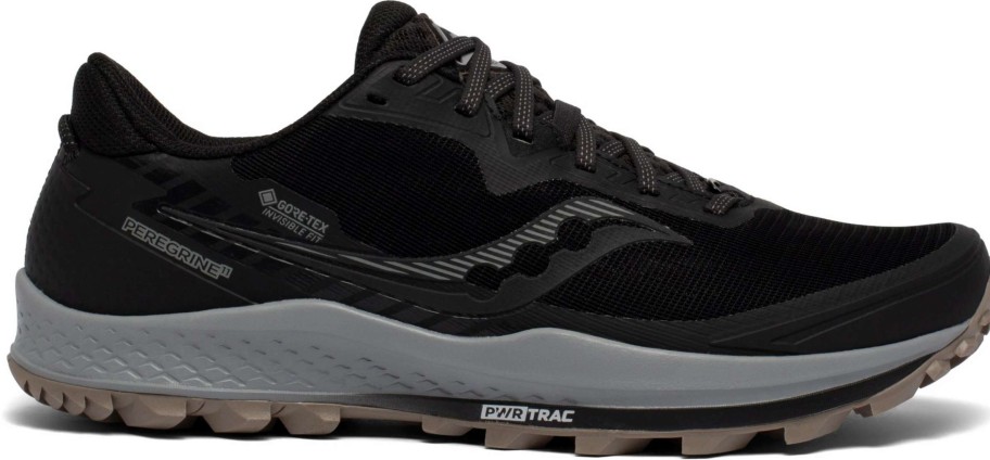 Footwear * | Saucony Men'S Peregrine 11 Gtx (45 Black/Gravel)