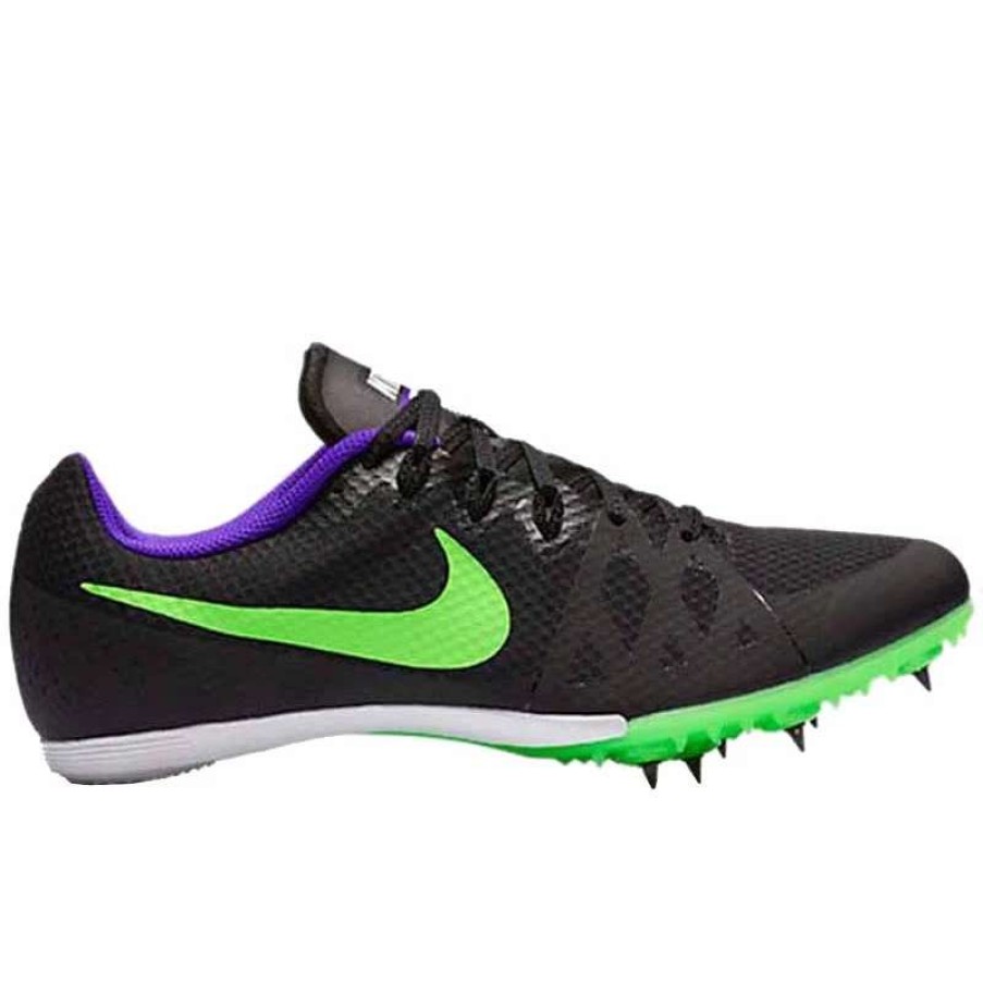 Footwear * | Nike Unisex Zoom Rival M 8 (035-Black/Green Strike-Purple)