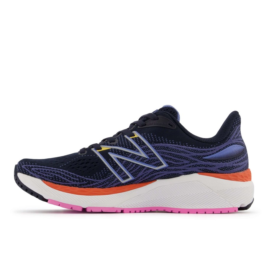 Footwear * | New Balance Women'S 860 V12 (G Eclipse/Night Sky/Vibrant Orange)