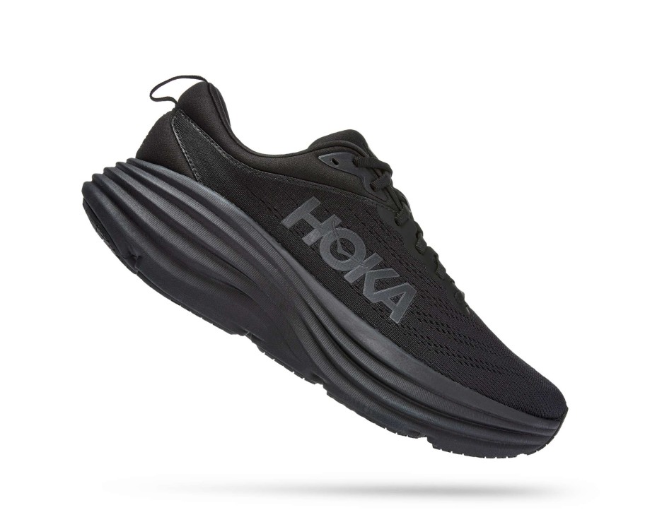 Footwear * | Hoka Men'S Bondi 8 (Bblc Black/Black)