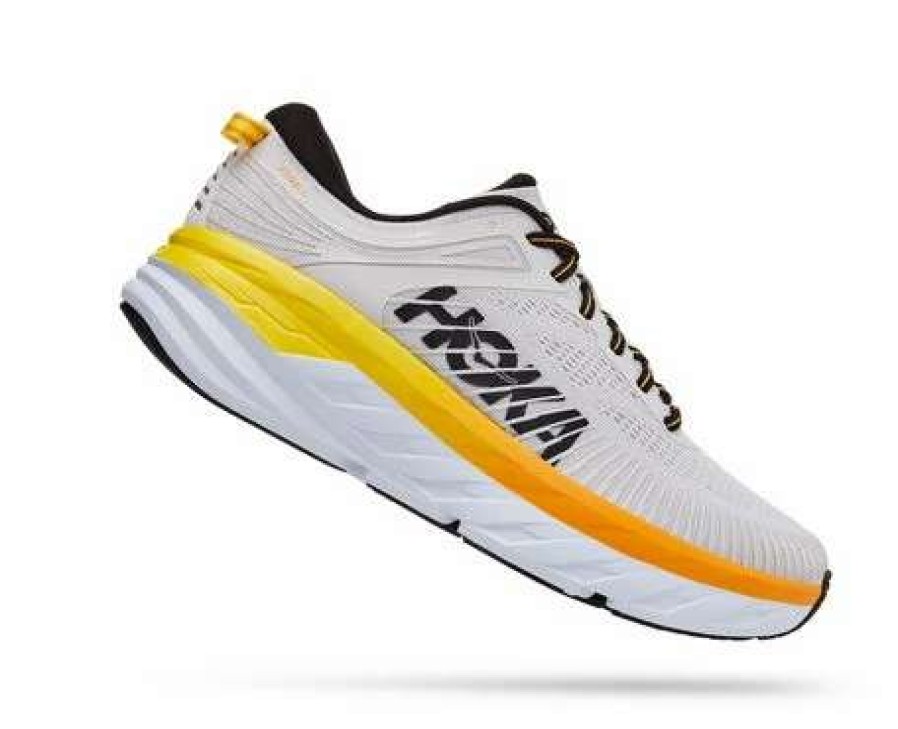 Footwear * | Hoka Men'S Bondi 7 (Ncry Nimbus Cloud/Radiant Yellow)