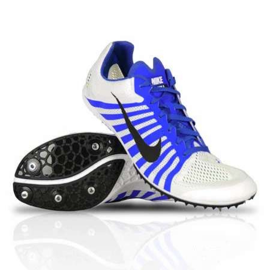 Footwear * | Nike Unisex Zoom D Track Spike (100 White/Black/Racer Blue)