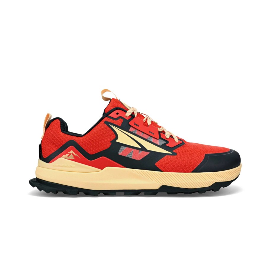 Footwear * | Altra Men'S Lone Peak 7 (680 Red/Orange)