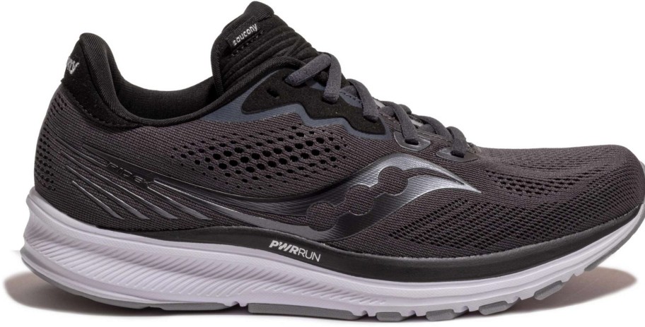 Footwear * | Saucony Women'S Ride 14 (45 Charcoal/Black)