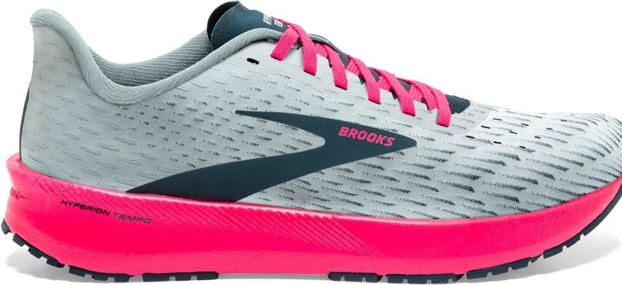 Footwear * | Brooks Women'S Hyperion Tempo (110 Ice Flow/Navy/Pink)