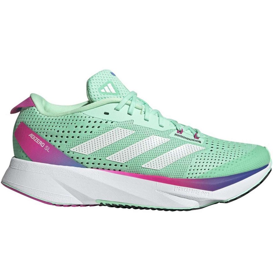 Footwear * | Adidas Women'S Adizero Sl (Pulse Mint/Zero Metallic/Lucid Fuchsia)