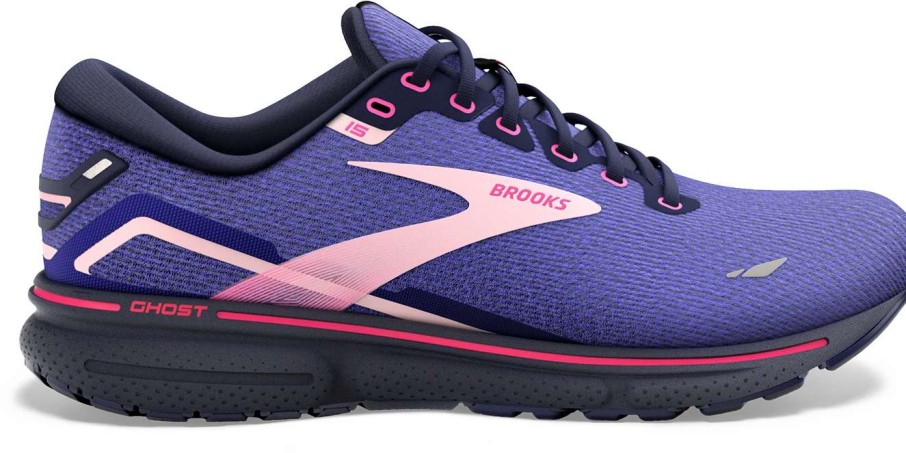 Footwear * | Brooks Women'S Ghost 15 (469 Blue/Peacoat/Pink)