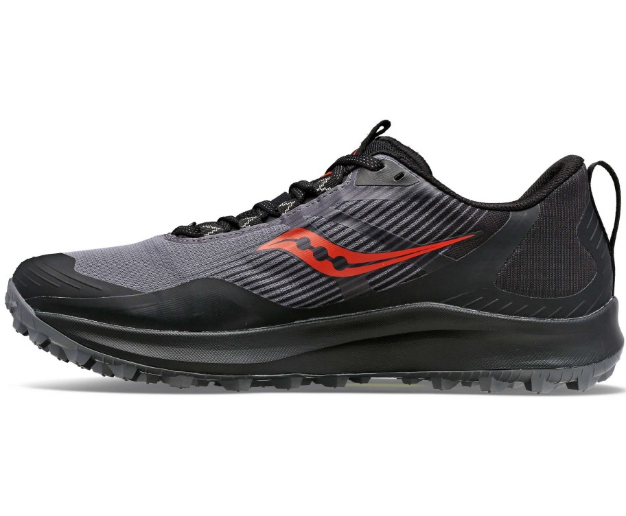 Footwear * | Saucony Men'S Peregrine 12 Gtx (20 Charcoal/Black)